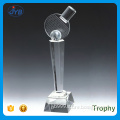 Souvenir Use and Folk Art Style Sport Trophy Ping-pong Racket Crystal Trophy Awards